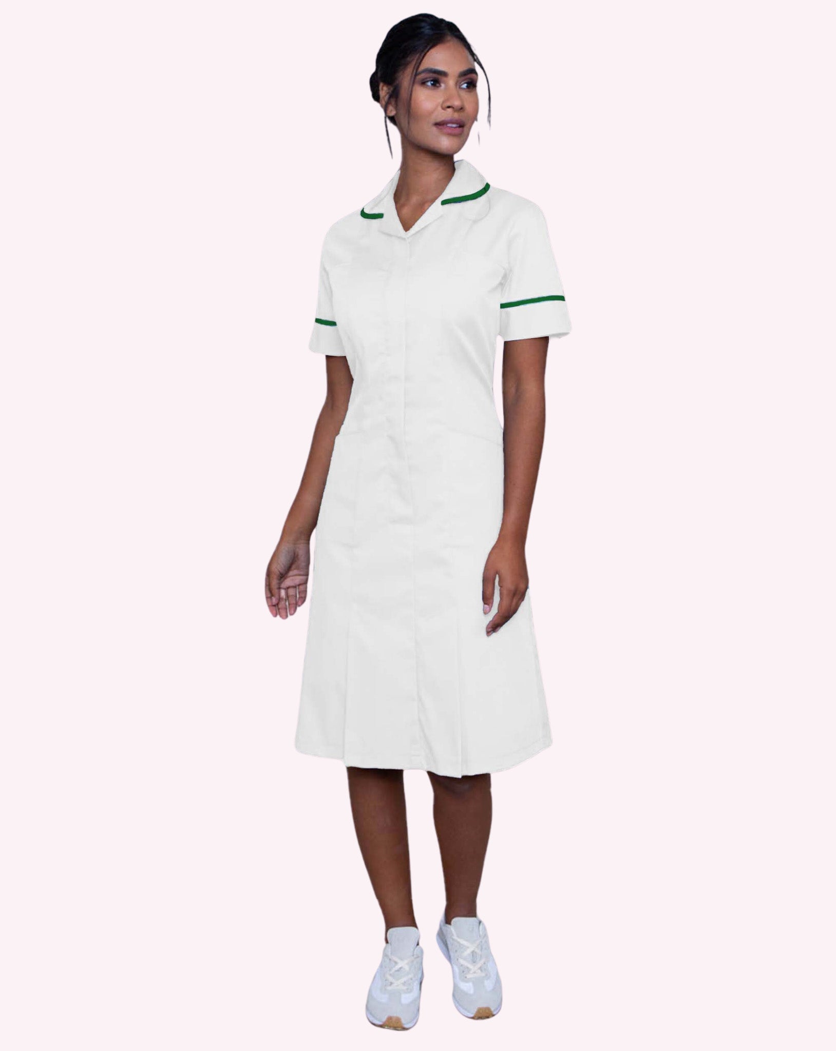 green nurse dress uniform Halton Women's Classic Collar Healthcare Dress