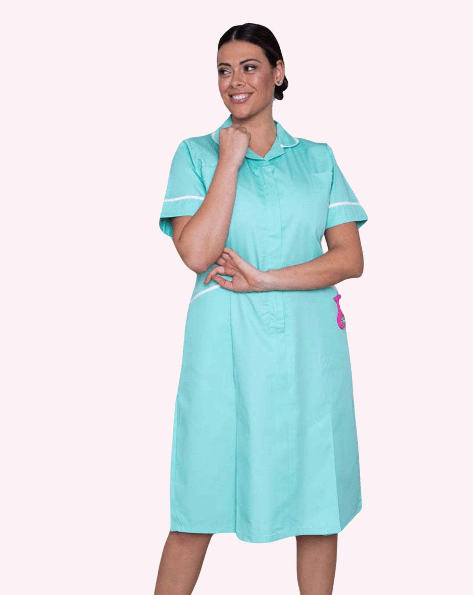 blue dress in hospital patient dress, hospital dress, ot gown, medical scrub, unisex cotton  patient gown, cotton, gowns, hospital gown, medical gown – PiuSnooze main image 1