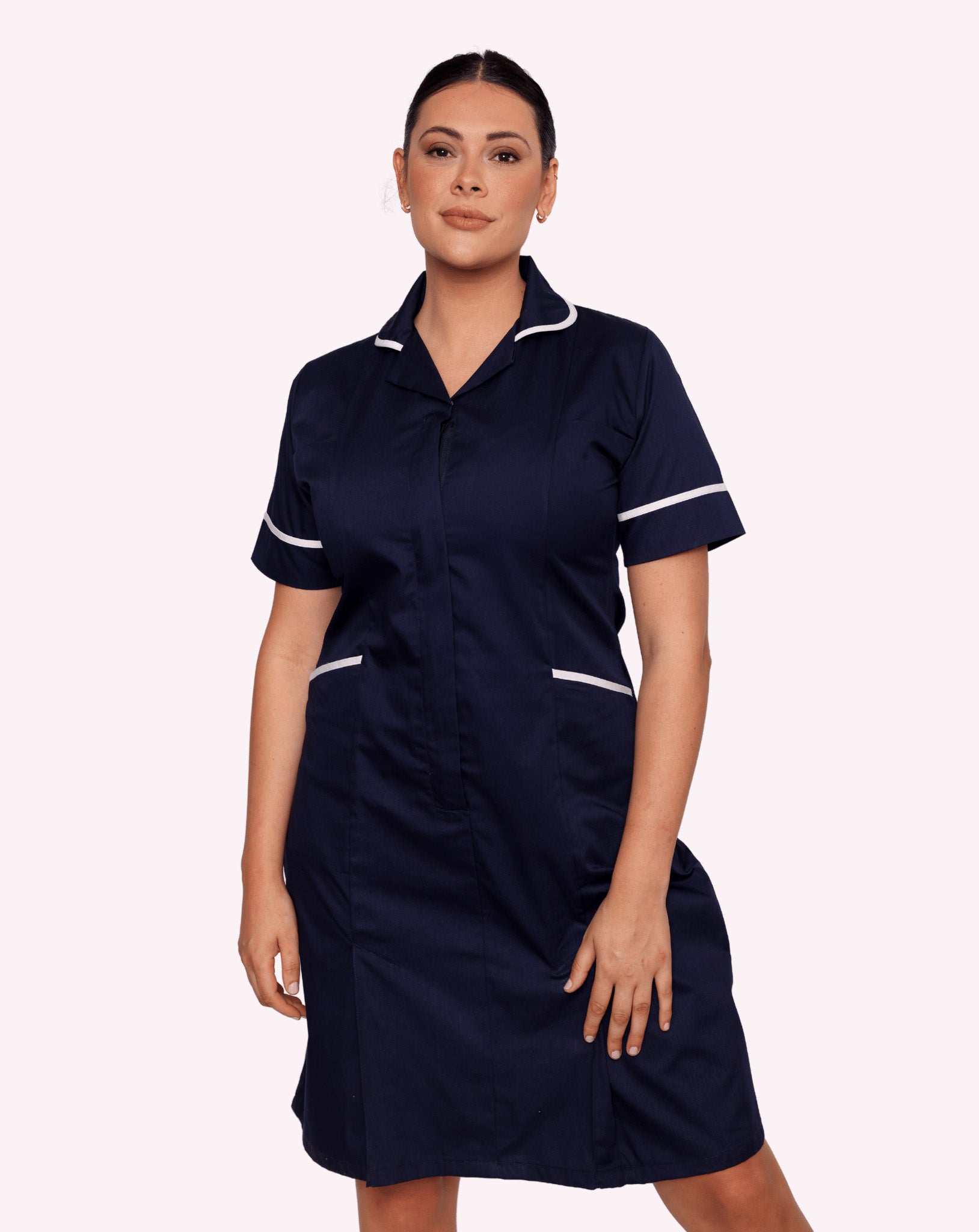 Hartford Women's Classic Healthcare Dress | Navy & White Hartford Women's Classic Healthcare Dress | Navy & White