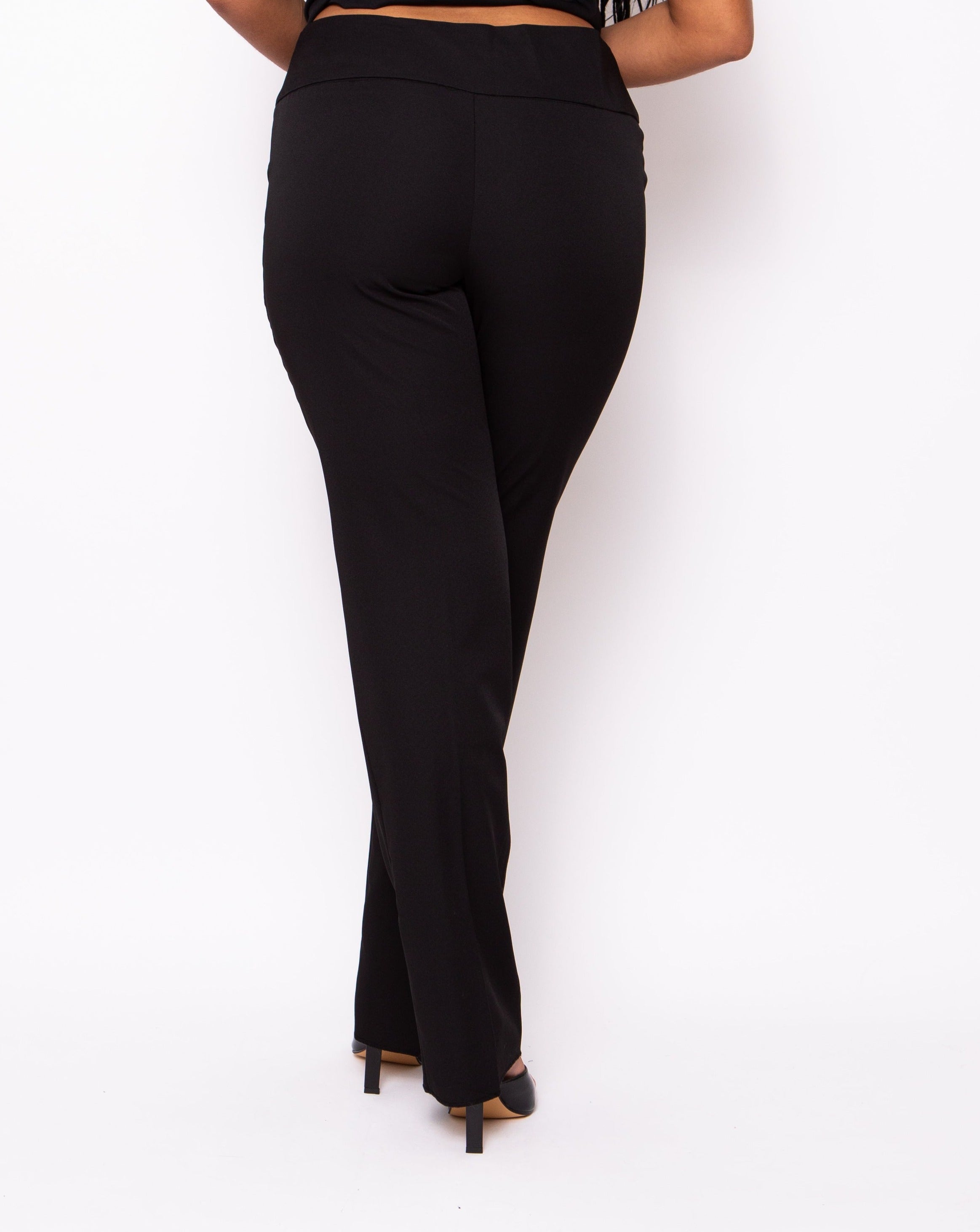Signature Women's Tailored Fit Trousers | Black
