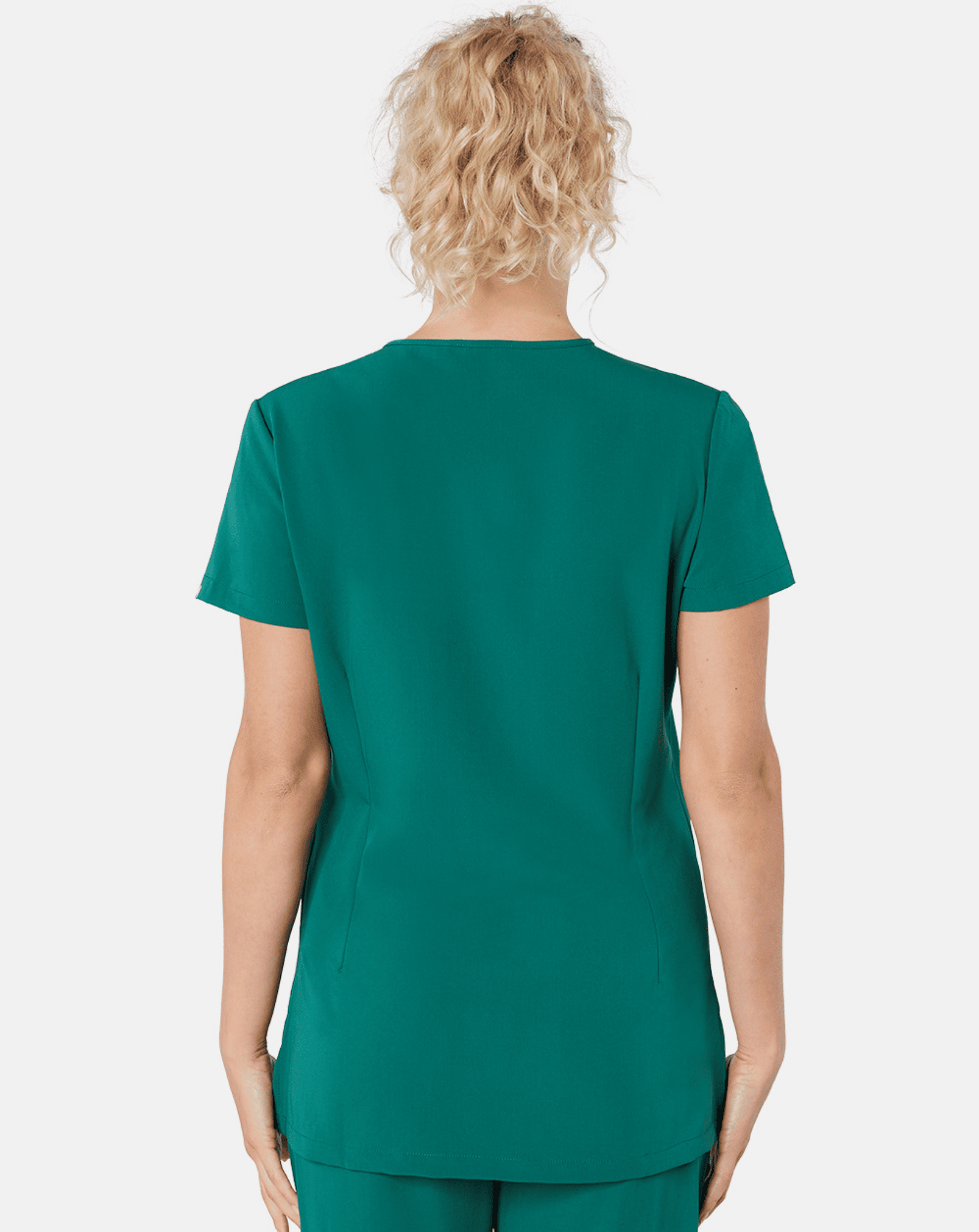 Ari Long Length Scrub Top - Hunter Green