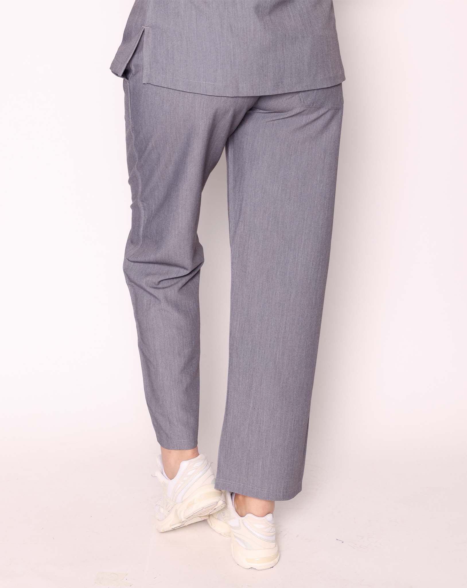 Arlo Women's Straight Leg Scrub Bottoms | Charcoal Grey