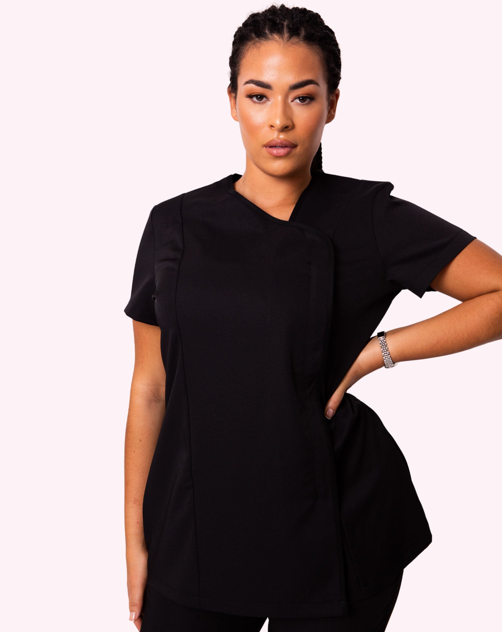Charisma Asymmetric Women's Tunic - Black