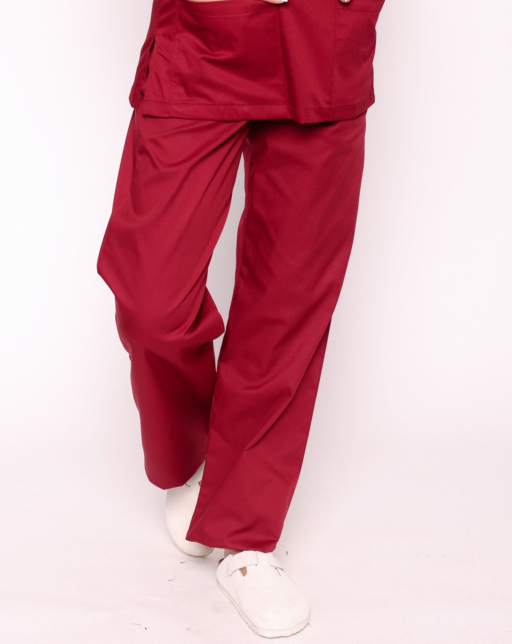 Howser Casey Unisex Smart Scrub Trousers | Maroon