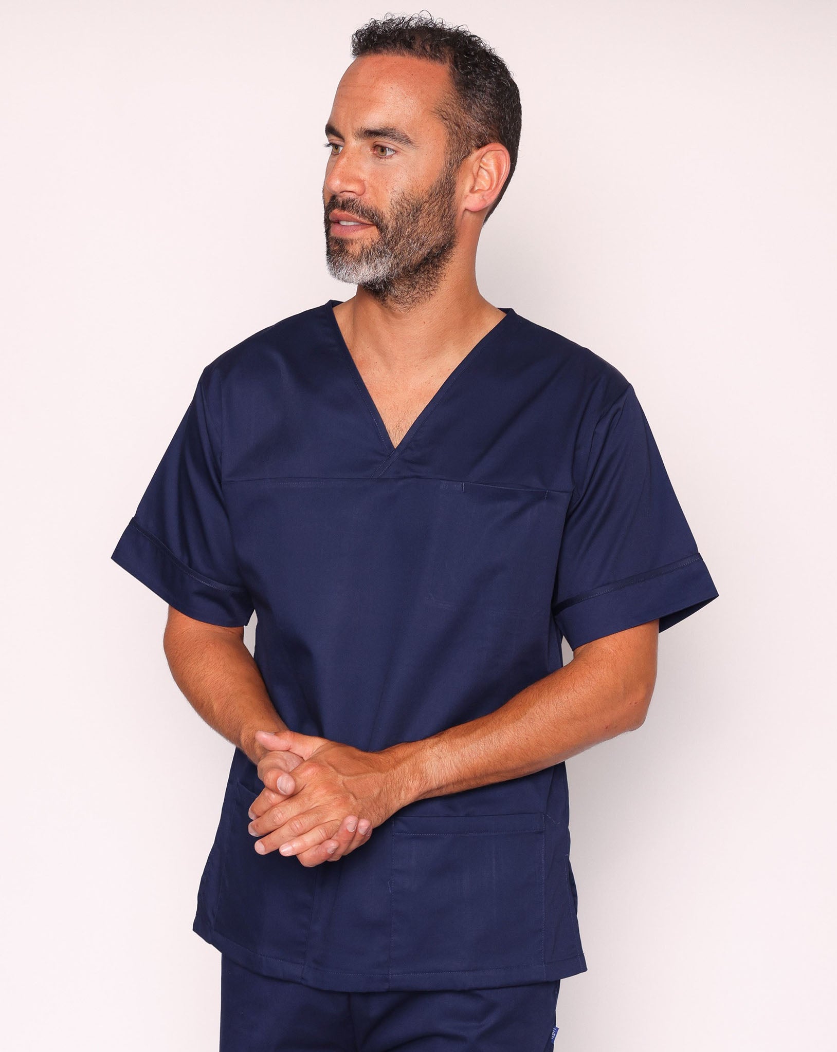 Howser Unisex Smart Scrub Tunic - Navy