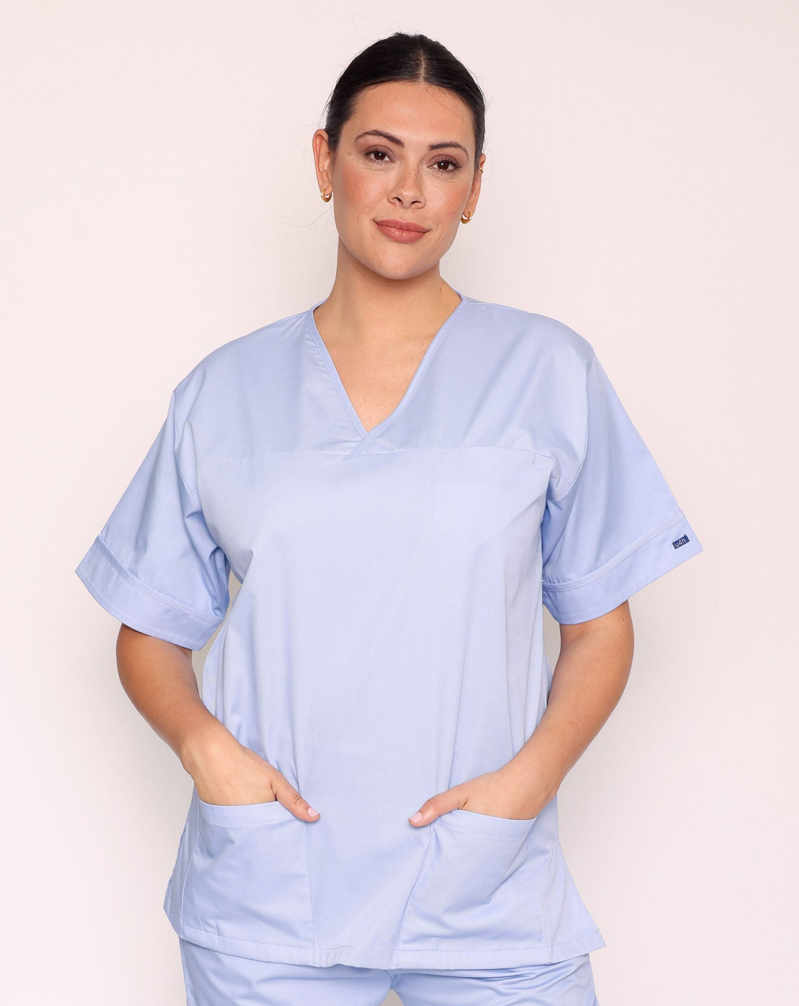 Howser Unisex Smart Scrub Tunic | Sky Blue