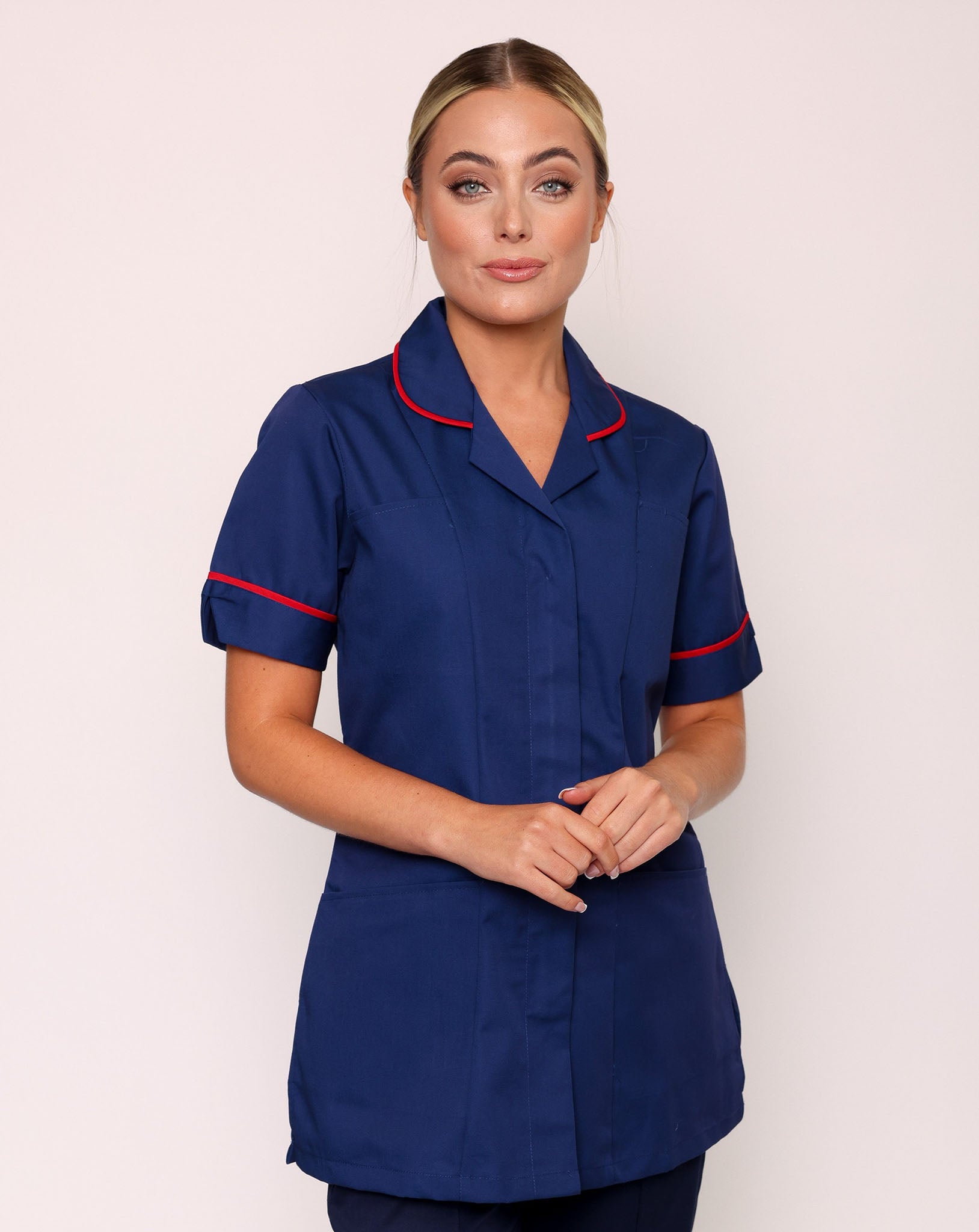 Memory Women's Classic Healthcare Tunic - Navy / Red