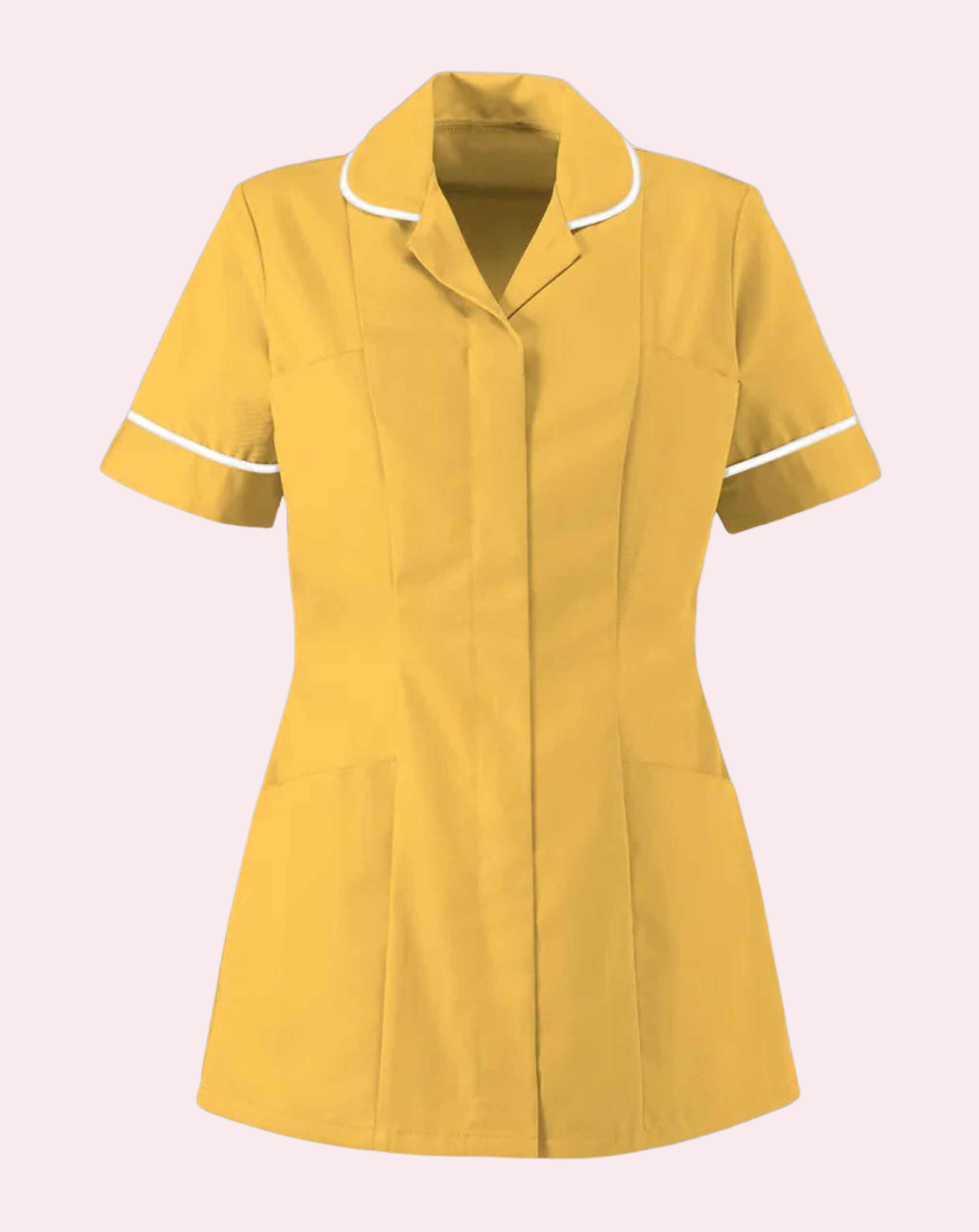 Memory Women's Classic Healthcare Tunic | Yellow & White