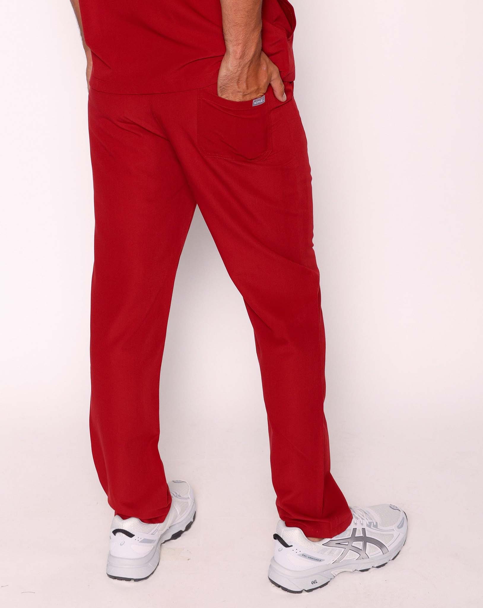 Otto Scrub Trouser - Burgundy