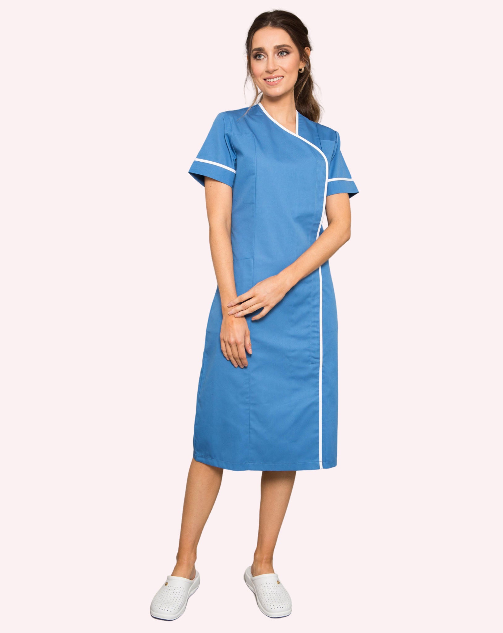 Winfell Asymmetric Nurse Modern Healthcare Dress | Uniforms4Healthcare