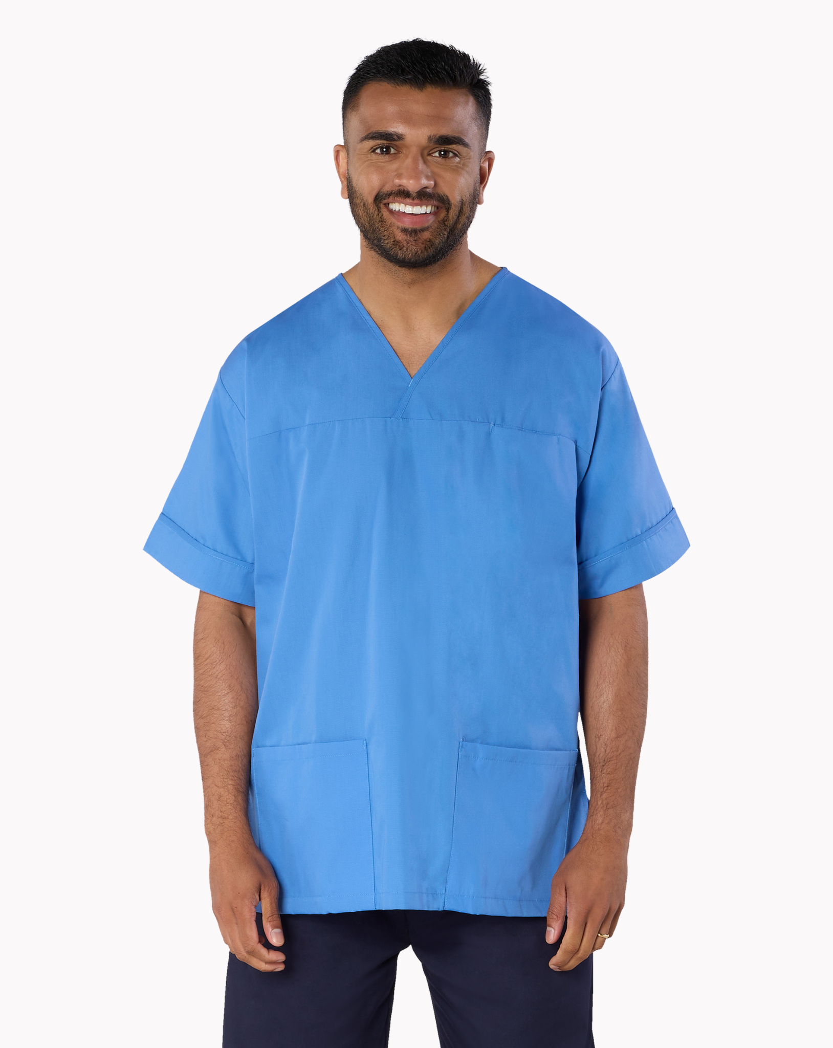 Lightweight Scrub Top | Hospital Blue