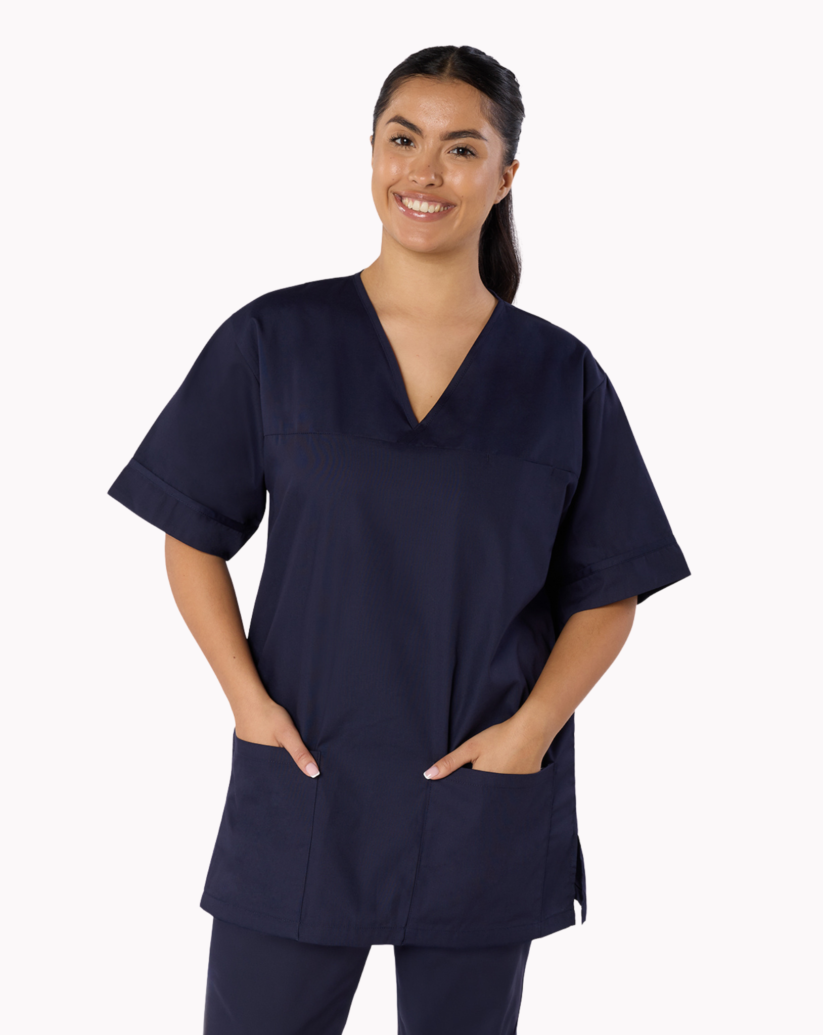Lightweight Scrub Top - Navy