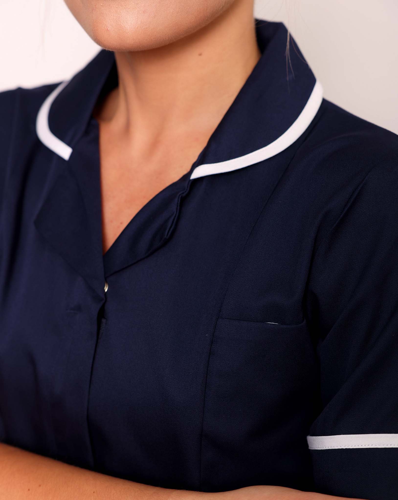 Alcott Ladies Healthcare Tunic - Navy / White