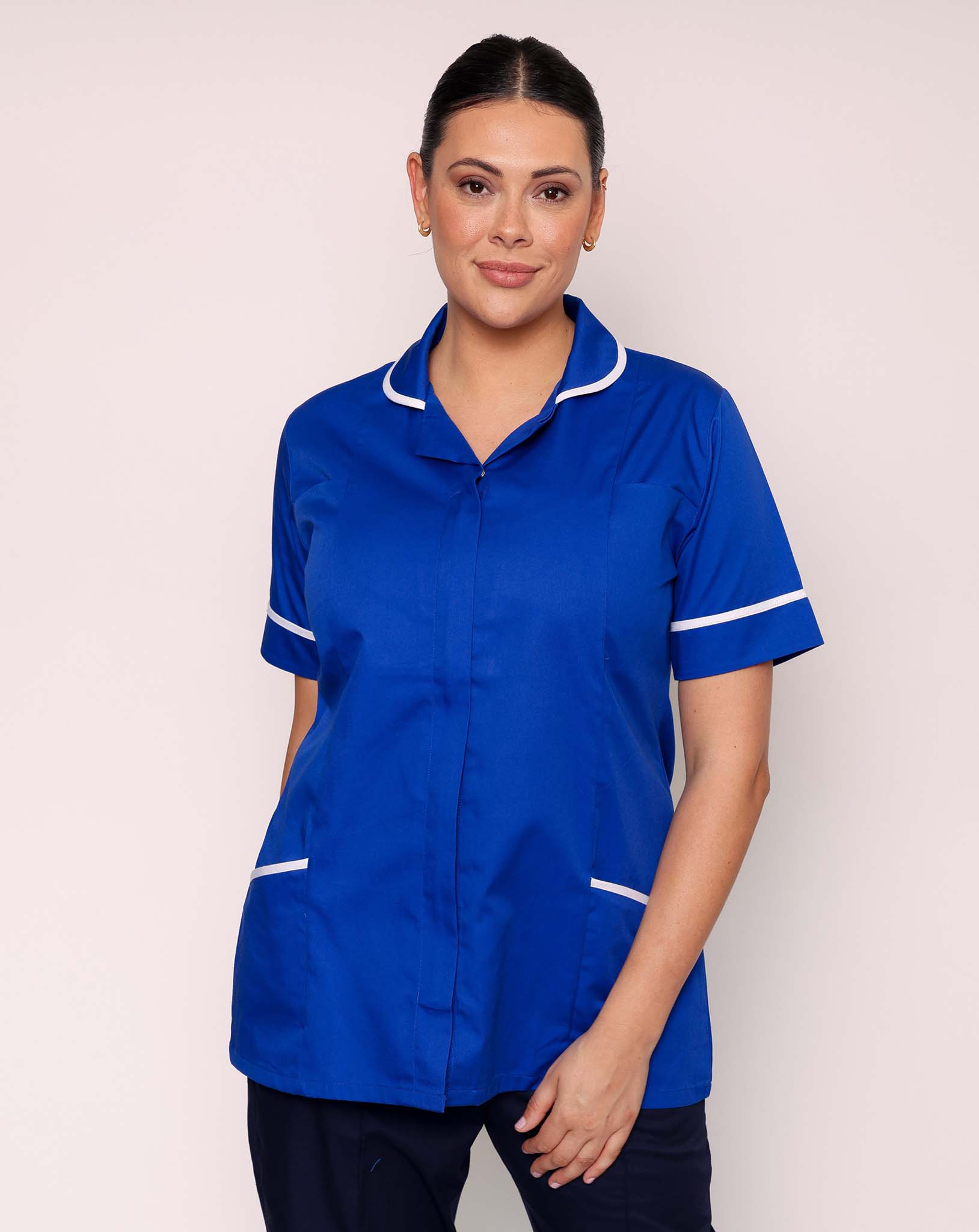 Alcott Ladies Healthcare Tunic - Royal Blue / White