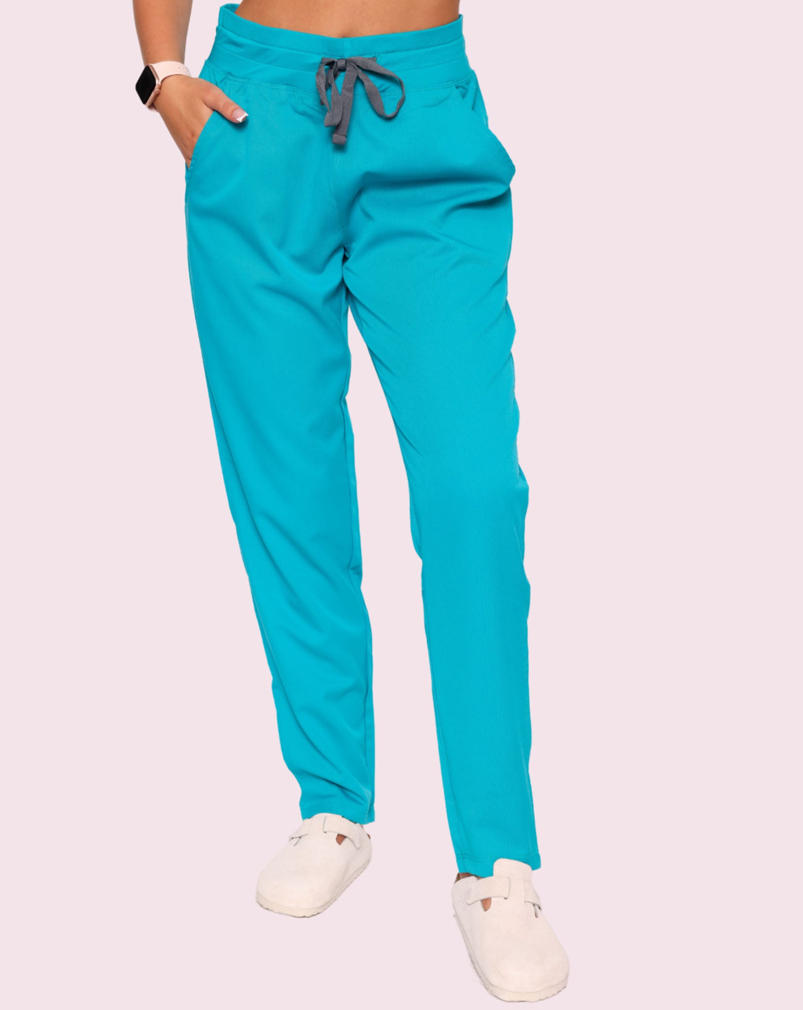 Arlo Straight Leg Scrub Bottoms - Teal