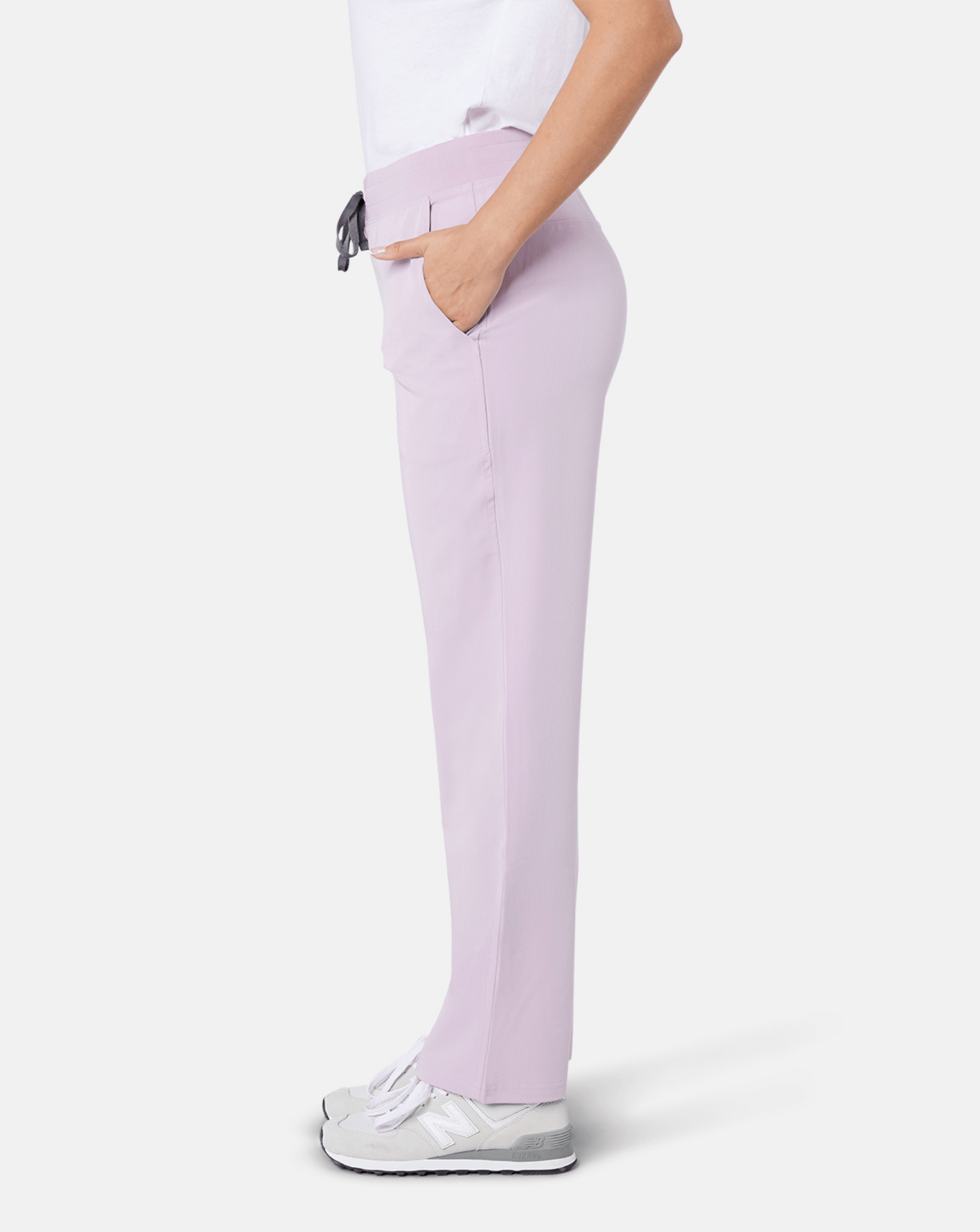 Arlo Straight Leg Scrub Bottoms - Blush Pink