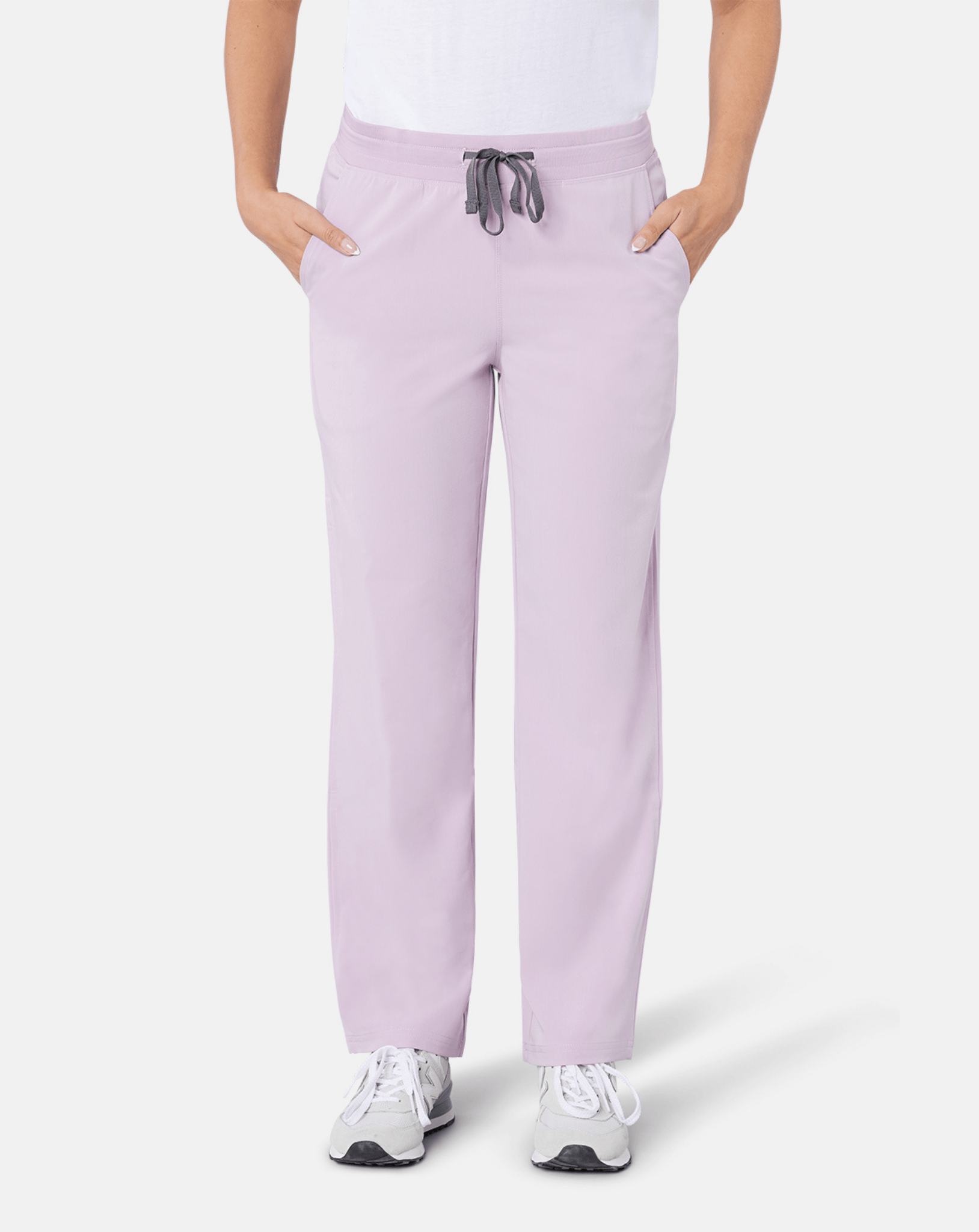 Arlo Straight Leg Scrub Bottoms - Blush Pink