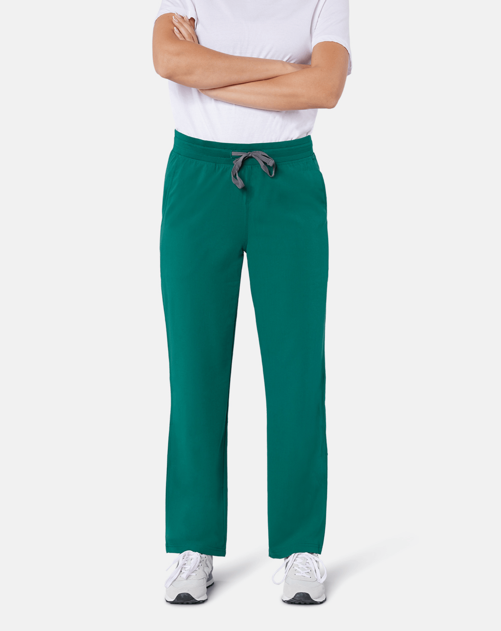 Arlo Straight Leg Scrub Bottoms - Hunter Green