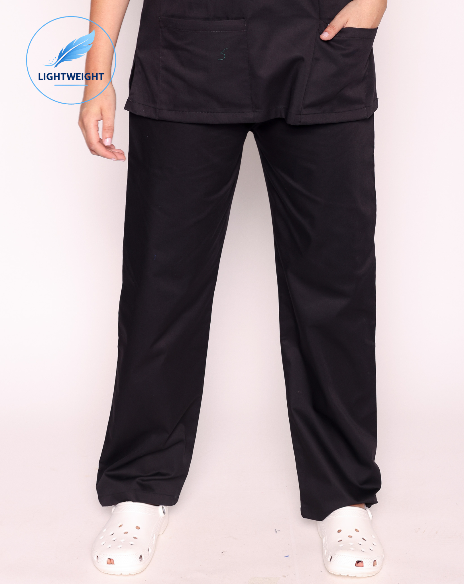 Lightweight Scrub Trousers - Black