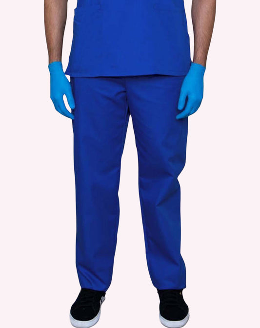 Mawson Cobalt Blue Unisex Drawstring Scrub Trousers (Polycotton)