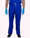 Mawson Electric Blue Unisex Drawstring Scrub Trousers