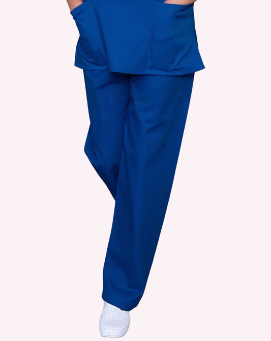 Mawson Royal Blue Unisex Drawstring Scrub Trousers (Polycotton)