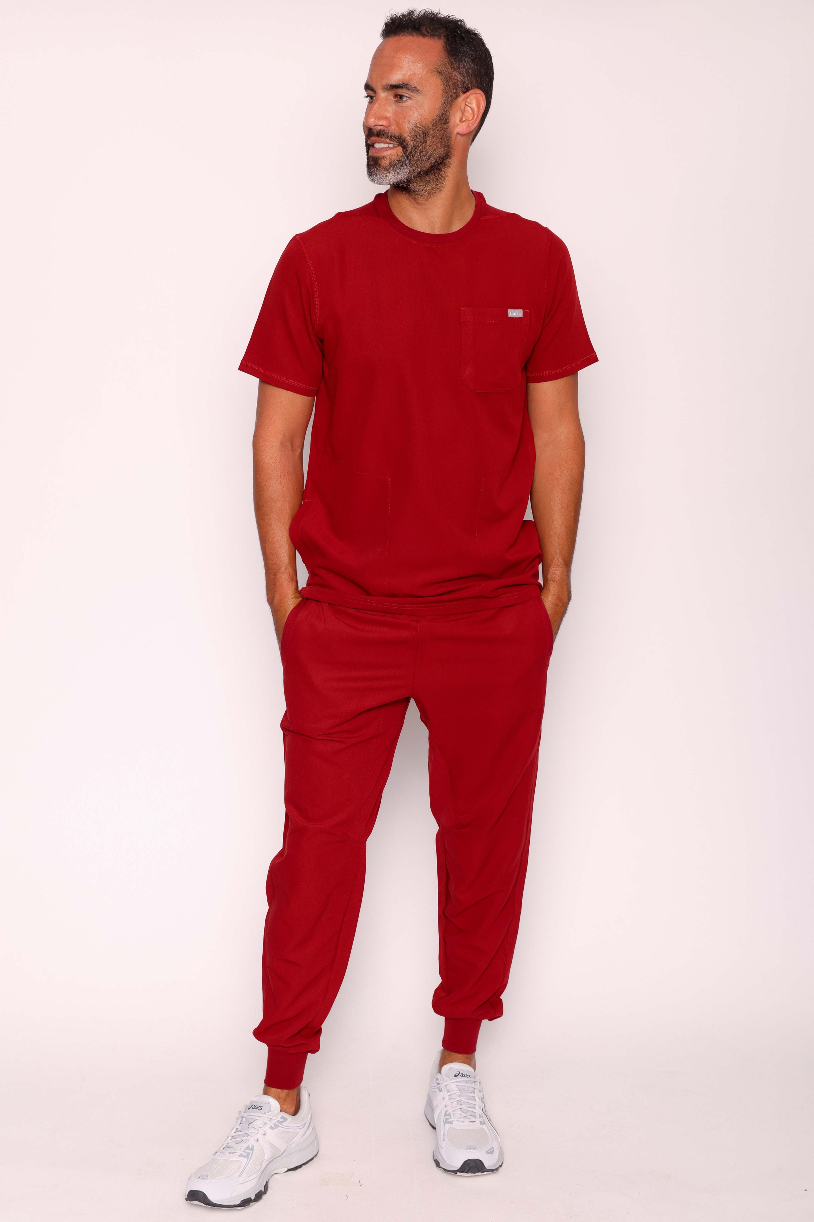 Miles & Maxwell Simki Scrub Set - Burgundy