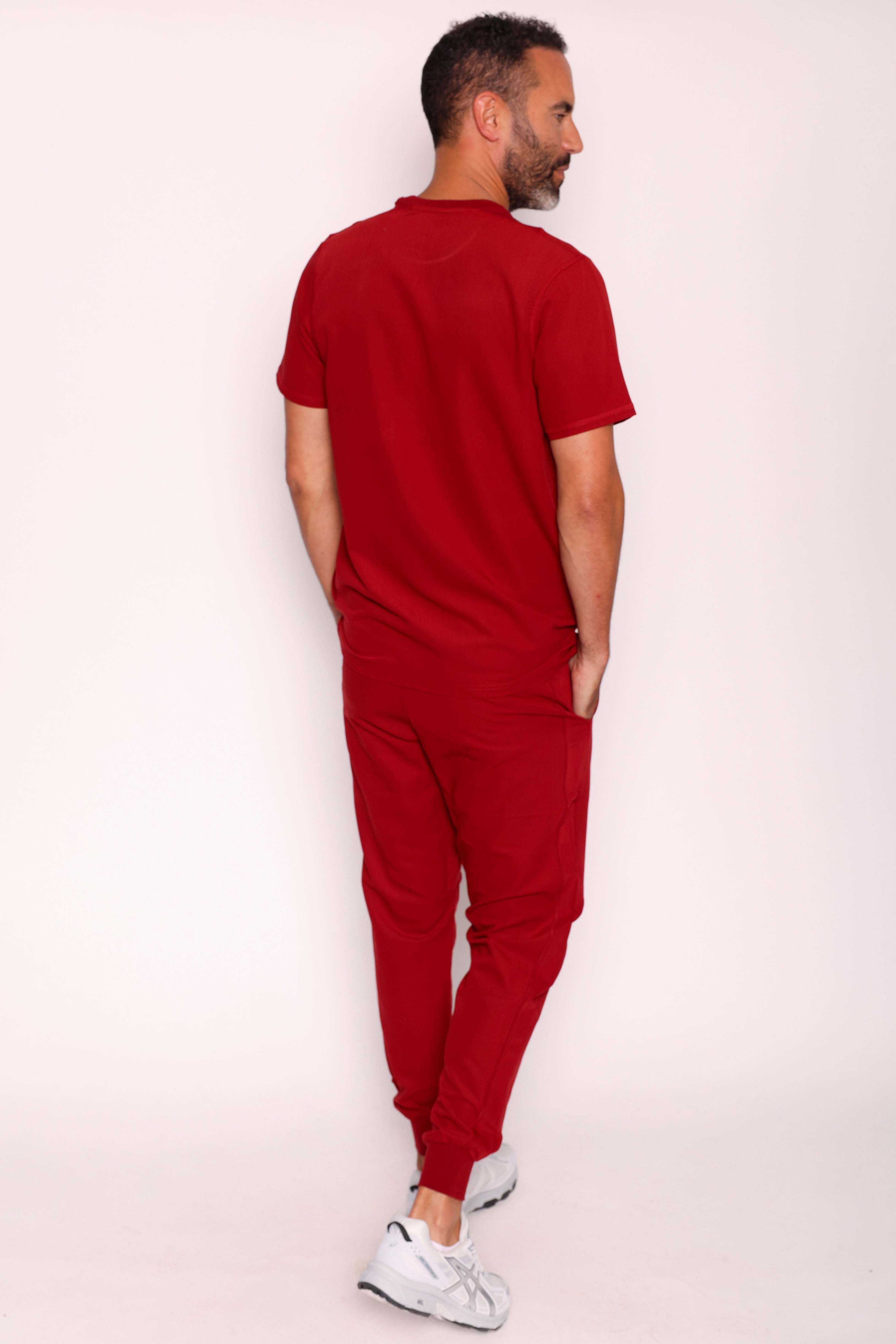 Miles & Maxwell Simki Scrub Set - Burgundy