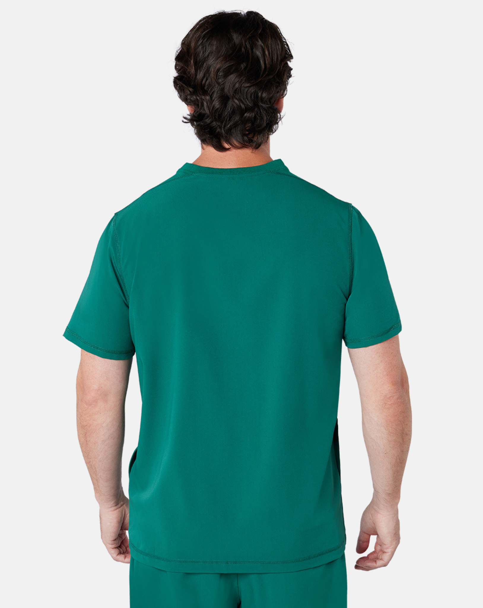 Miles One Pocket Scrub Top - Hunter Green