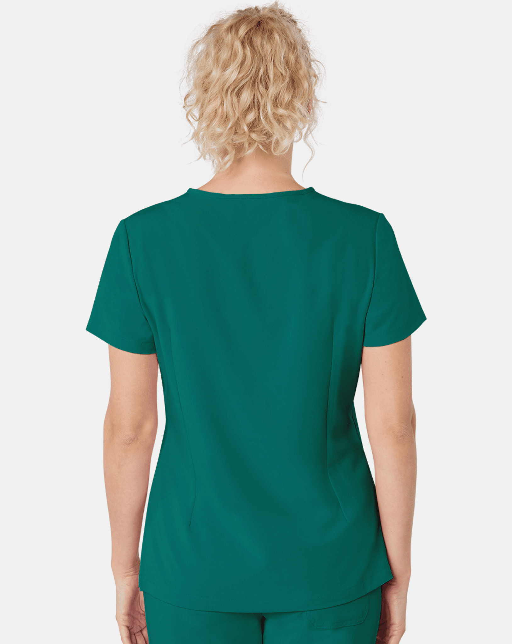 Nova Modern Scrub Top - Hunter Green