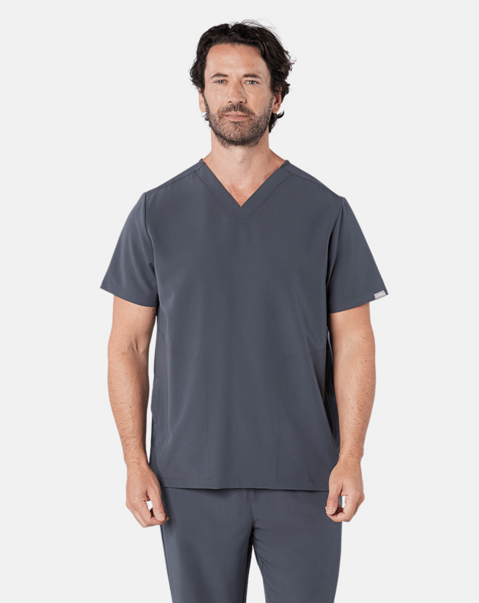 Oscar Scrub Top - Pewter