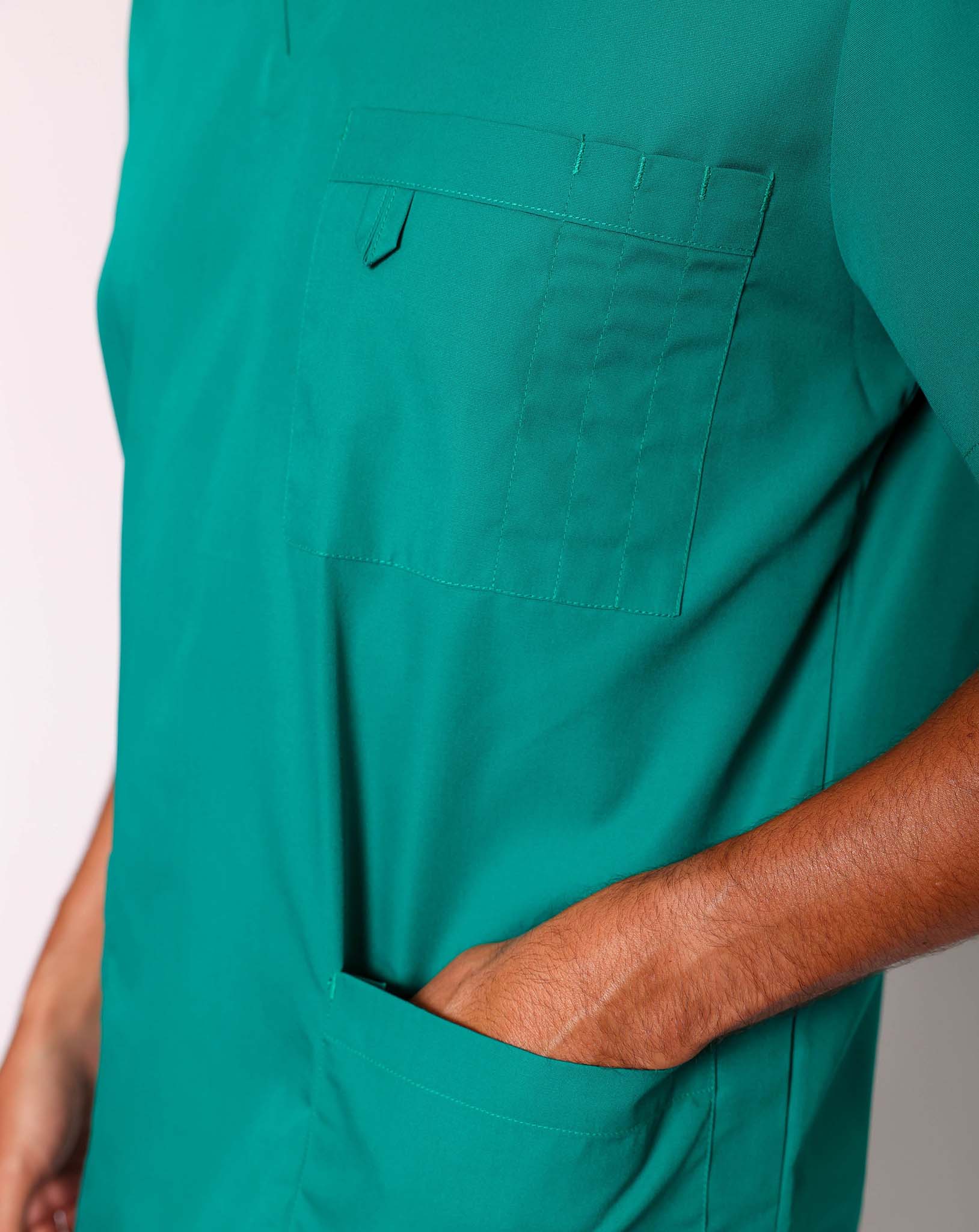 Sandringham Unisex Three Pocket Scrub Tunic - Forest Green