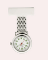 Classic Silver Chain Fob Watch
